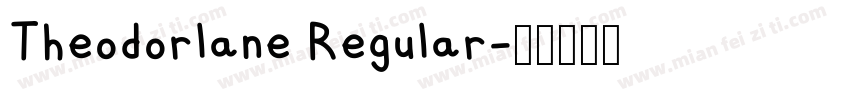 Theodorlane Regular字体转换
